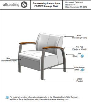 Foster Lounge Single Disassembly Instructions