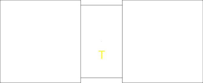 Foster Bench Double With Table 2D CAD File 