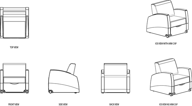 Foster Sleep Chair 2D CAD File
