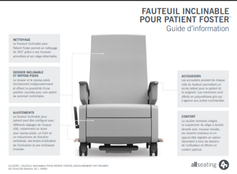 Foster Patient Recliner Instructional Guide French (FR)
